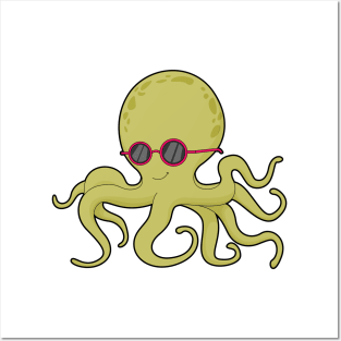 Octopus Sunglasses Posters and Art